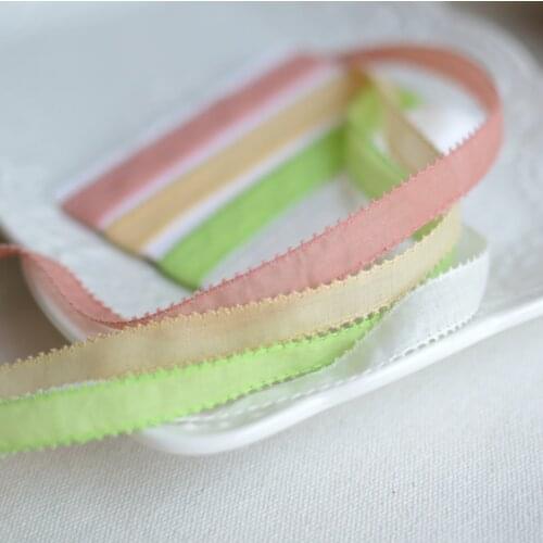 1 Meter/lot Width 1cm 4 Colors 100% Cotton Eyelash Lace Trim DIY Crafts Fabric for Kids Dress Clothing Decoration Lace Ribbon