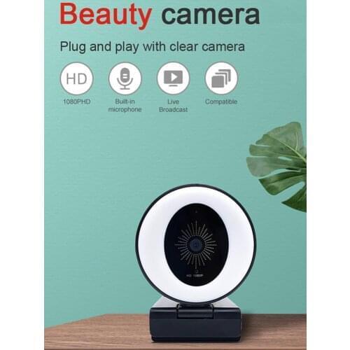 1080P Webcam Wide Angle Full HD Computer Camera With Built-in Microphone Web Cam For PC Computer Camera For Twitch Skype