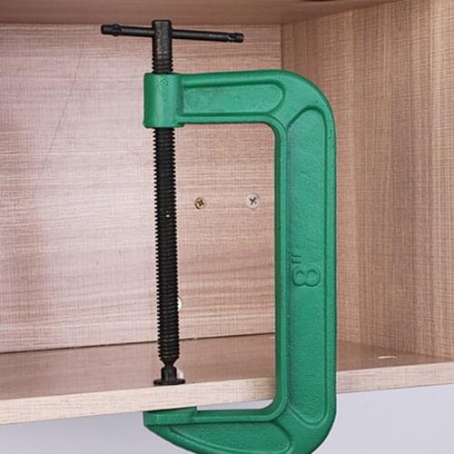 3-inch G Clamp C-Clamp Heavy Duty Cast Steel Fixation Clamp Jaw Opening Fixed Clamp T-Bar Handle for Woodworking Carpentry