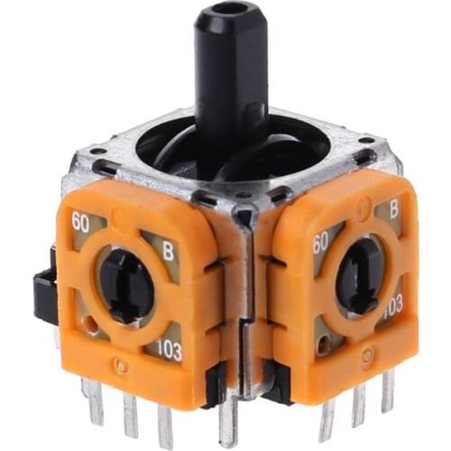 3D Analog Joystick Rocker Sticker Wireless Controller Thumbstick Module Game Replacement Yellow Repair Parts for sony 4 PS4 Pro