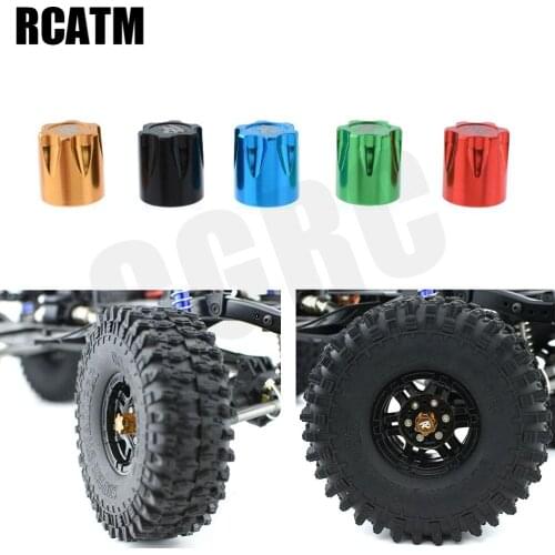4PCS CNC Aluminum Alloy M4 Nut Wheel Rim Hat Cap For 1/10 RC Crawler TRX4 TRX6 D90 D110 SCX10 RC Drift Tamiya Yokomo HPI YD-2