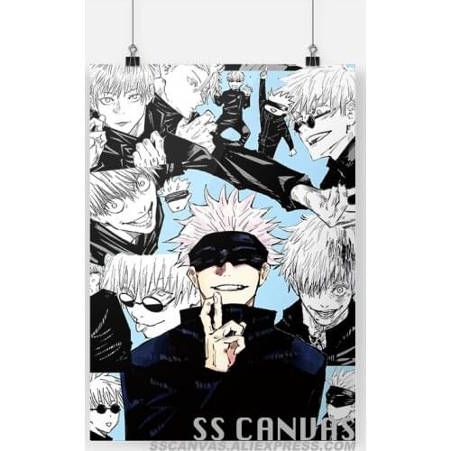 Jujutsu Kaisen Satoru Gojo Anime Canvas Painting Decor Wall Art Pictures Bedroom Study Home Living Room Decoration Prints Poster
