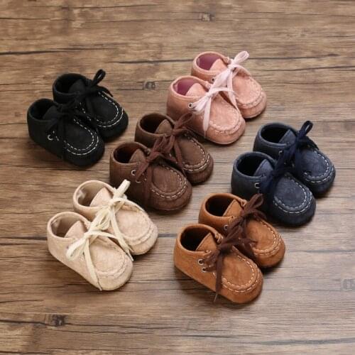 Newborn Baby Shoes Infant Toddler Boy Casual Comfort Cotton Sole Anti-slip 6-colors Baby Girls Sneakers Moccasins 0-18M