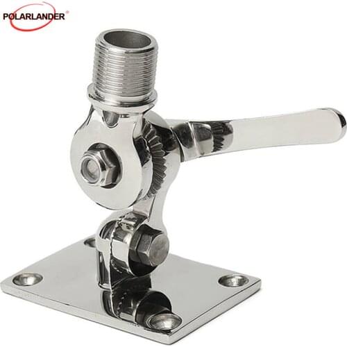 Dual Axis Adjustable Mount Yacht Antenna Base Mount Rustproof Aerial Marine Hardware Aerial Stainless Marine 316 Steel Antenna