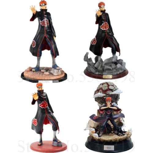 NEW 23CM Naruto Shippuden Anime Model Deva Path Pain Yahiko GK Chibaku Tensei PVC Action Figures Statue Collectible Toy gift
