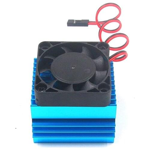 FATJAY 40mm/42mm motor heatsink with 5V high speed cooling fan for brushless diameter inrunner RC 1/8 car motor 4074/4274/1515