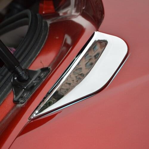 2013 2014 2015 2016 2017 2018 Chrome Rear Window Spoiler Side Bevel Cover for Buick Encore Opel Vauxhall Mokka Chromium Styling