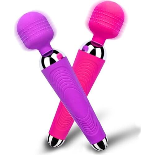 Powerful Clitoris AV Vibrators Massager Sexual Wellness Erotic Adult Product USB Recharge Magic Wand Vibrator Sex Toys for Women