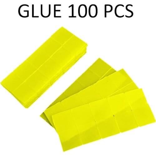 Glue Clay tool 2*2cm Diamond Painting accessories blue and yellow point Drill clay Round and square drill pen storage box