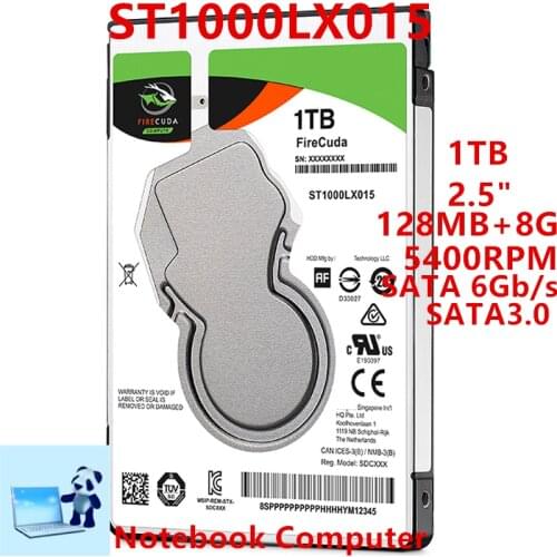 New Original SSHD For Seagate Brand 1TB 2.5" SATA 6 Gb/s 128MB+8G 5400RPM For Internal SSHD For Notebook SSHD For ST1000LX015