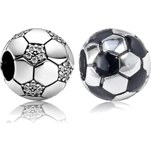 Football Charms Fit Bracelet Ball Bead Jewelry Diy Pendant Bangle & Necklace Accessories for Women Gift