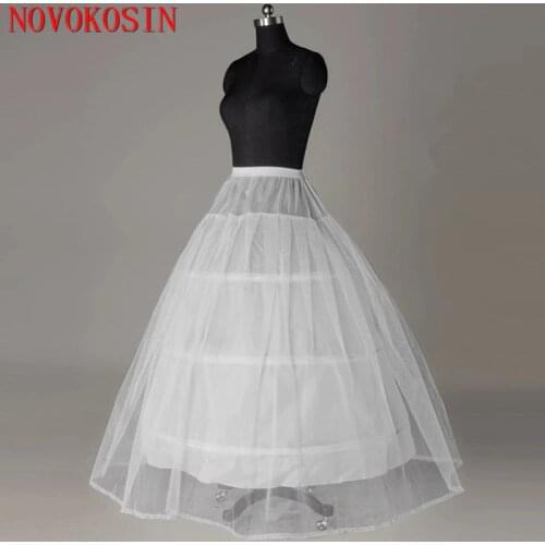 2019 Plus Size 120cm Waist 3 Steel Ring 1 layer Tulle Appliqued Edge Bridal Wedding Petticoat 2.1M Big Circle Bride Accessories