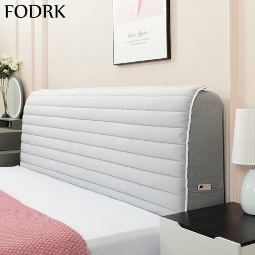 Bedspread for Bed Head Cover Board Plaid Headboards Luxury Double Blanket Mattress Pad Elastic Backrest Board Bedhead Protective