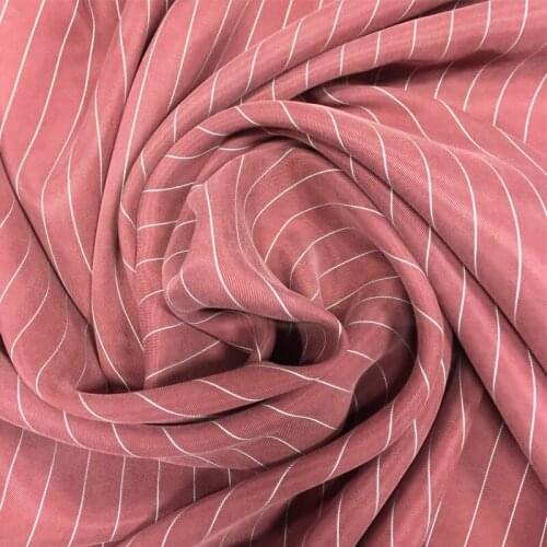 Width 53'' Fashion Simple High Grade Striped Polyurethane Fabric By The Yard For T-Shirt Pants Dress Material