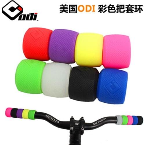 American ODI Silicone Handlebar Cover Sliding Step Balancing Handlebar Cover Ring Type Folding Mountain Bike Combination Color H