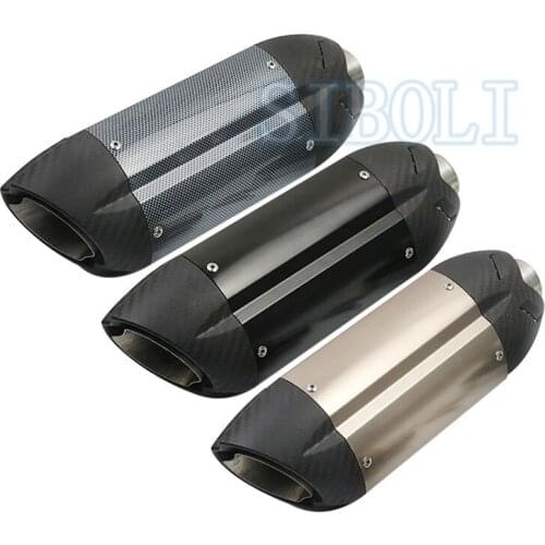 Universal Muffler Motorcycle Exhaust Escape GP DIRT BIKE SCOOTER ER6N Z750 CRF 230 FZ6 GY6 Fit Most Motorbike 500cc 250cc MI003