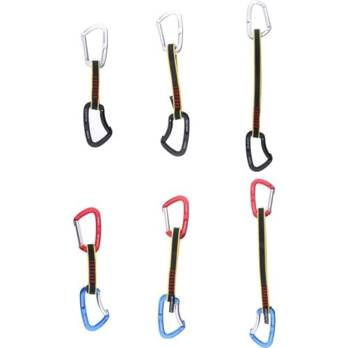 High Strength Aluminum Carabiner Rock Climbing Safety Protection Quickdraw