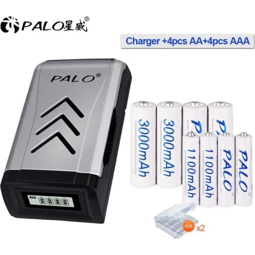 1.2V AA and AAA ni-mh rechargeable battery with USB smart AA AAA charger