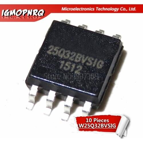 10PCS W25Q32BVSIG SOP8 W25Q32BVSSIG SOP-8 W25Q32 SOP 25Q32BVSIG 25Q32BVSSIG
