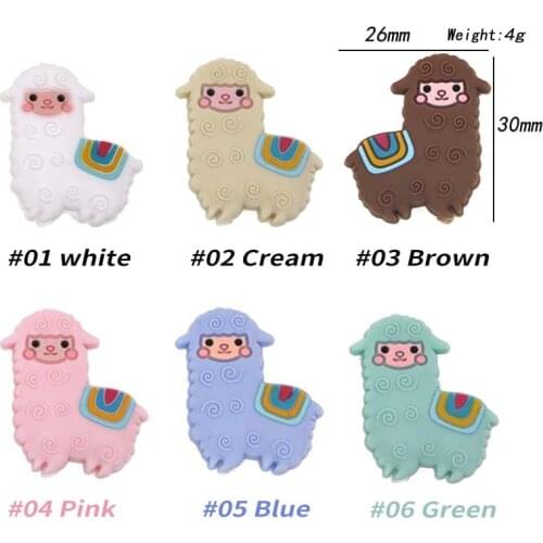 Kovict 100/200/400pcs Mini sheep Silicone Beads Baby Dummy Cartoon Pacifier Toy Accessories