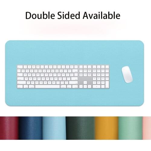 80x40 Double-side Portable Large Mouse Pad Gamer Waterproof PU Leather Suede Desk Mat Computer Mousepad Keyboard Table Cover