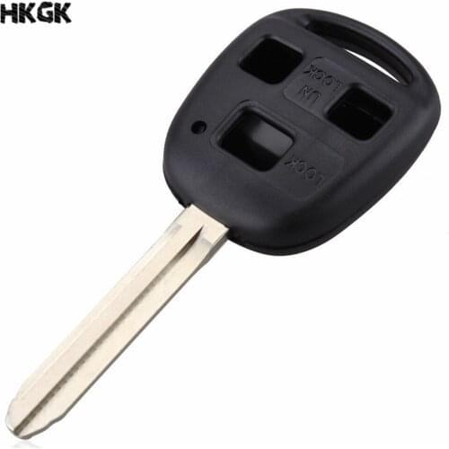 3 Button Uncut Blade Remote Auto Car Key Cover Case Shell For Toyota Corolla/RAV4/Prado/Yaris/Camry Car Remote Key Shell Case P5