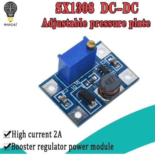DC-DC 2-24V to 2-28V Step Up Adjustable Power Module Step Up Boost Converter Large current 2A SX1308