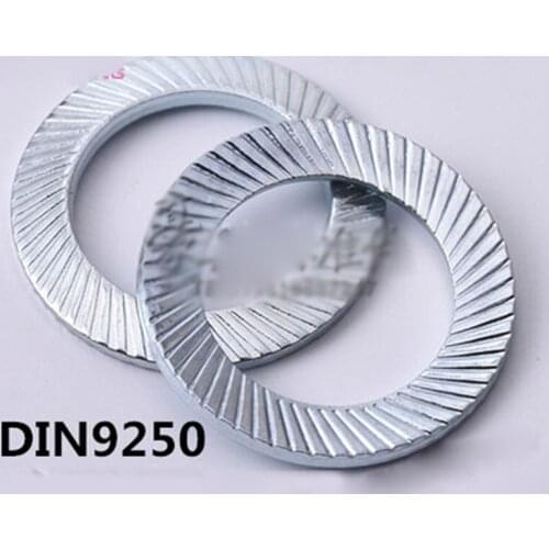 M3-M24 Double-sided tooth Anti-loosening Washer Anti-skid Gaske Locking Washers 65 Manganese Galvanized