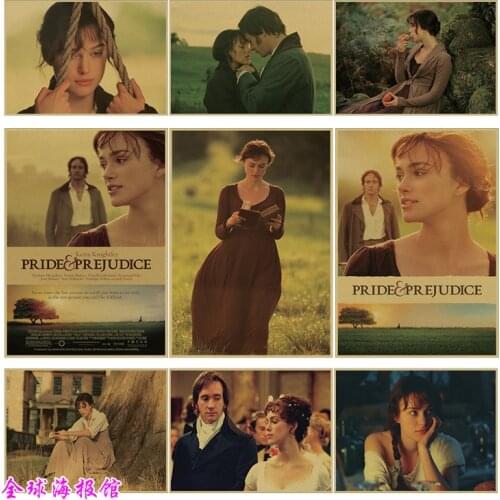 Pride & Prejudice/Knightleys film classic movie/kraft paper/bar poster/Retro Poster/decorative painting