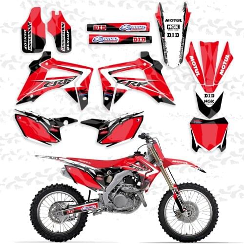TEAM GRAPHICS DECALS Stickers FOR Honda CRF450R CRF450 2013-2016 CRF250R CRF250 2014 2015 2016 2017 CRF 250 450 250R 450R