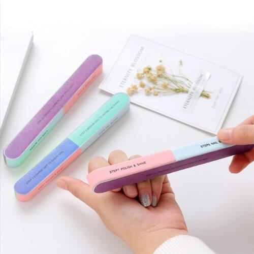 Creative Printing Thick Sandpaper Nail File Sanding Sand Six-sided Polishing File Nail Art Nail Sandpaper Tools / by dhl 240pcs