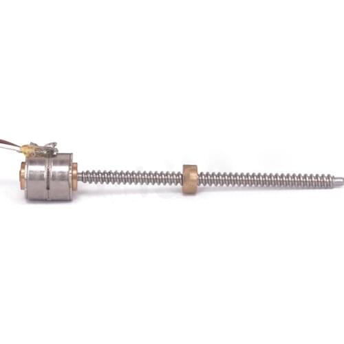 Micro 10mm Stepping Motor 5V 2 phase 4 wire Mini Stepper Precision Long Linear lead screw Nut slider