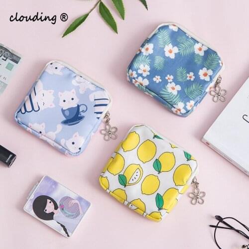New Travel Packing Bags Women Girl Small Cute Coin Card Money Key Lipstick Cosmetic Sanitary Napkin Earphone Storage Bags