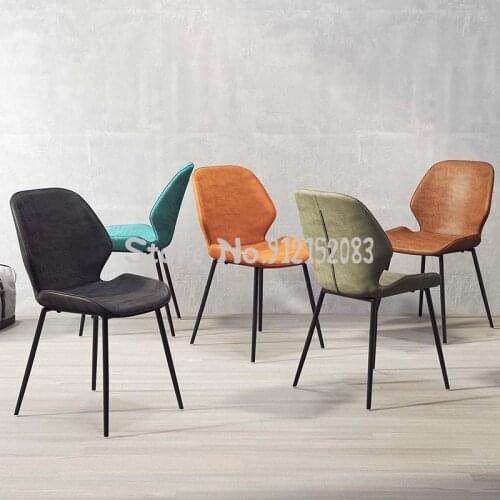 Dining chair modern minimalist household light luxury stool nordic back chair leisure ins wind makeup chair net red chair