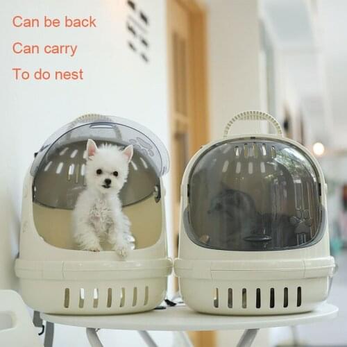 Cat bag transportation Portable bag for going out Capsule Backpack Portable Transparent breathable Pup cat cage cat supplies