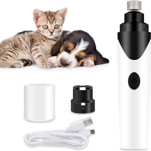 Rechargeable Dog Nail Grinder Electric Dog Nail Clippers Trimmer Painless Cat Claws Cutter Nail Clipper for Dogs Cats