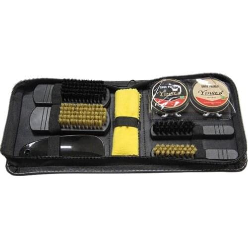 Portable Neutral Polish Brush Set Professional Shoe Care Tool Practical Shoes Shining Polish Boots Cleaning Kit Brushes