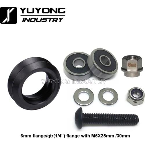 Adjustable precise CNC delrin Dual v wheel kits with eccentric spacers for v-slot Rail OX CNC C-Beam parts