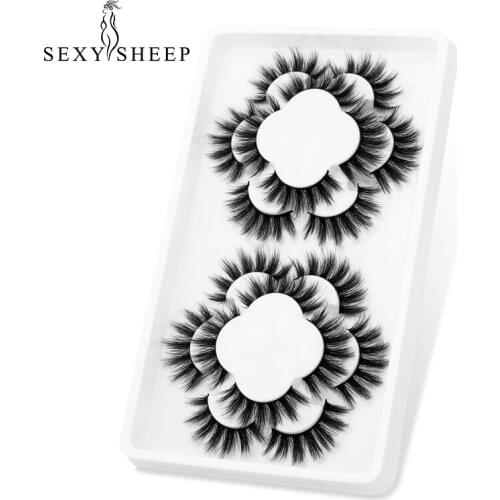 SEXYSHEEP 10Pairs Eyelashes 3D Mink Natural False Lashes Dramatic Faux Cils Makeup Wholesale Fake Eyelash Extension maquiagem