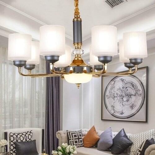 Modern Gold Metal Led Chandeliers Lighting Living Room Led Pendant Chandelier Lights Acrylic Dining Room Hanging Lamp Fixtures