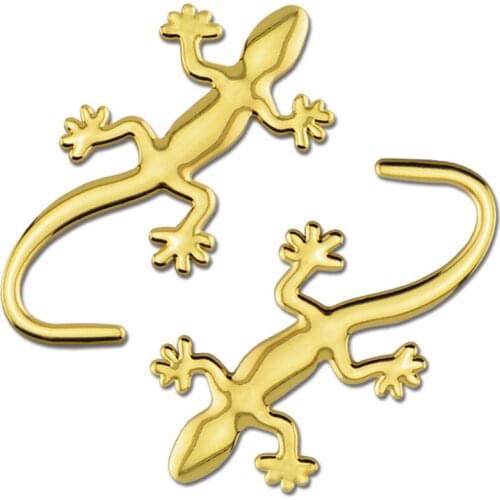 Car styling 3D Metal Gecko Lizard Sticker For Ford Focus 2 3 4 MK2 MK3 MK4 Kuga Ecosport Fiesta