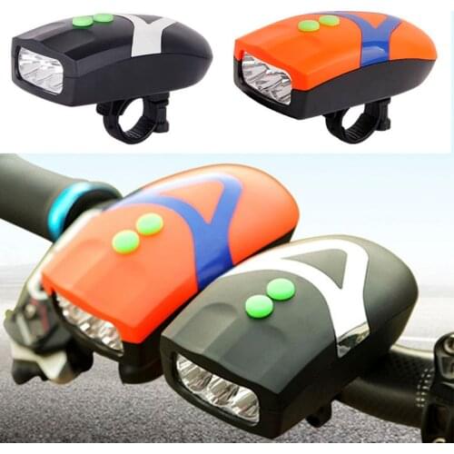 Bicycle Bell 3 LED light Bicycle Horn Handlebar Clearly Sounds Bike Call LED Cycling Light Electronic Siren Kids Accessories