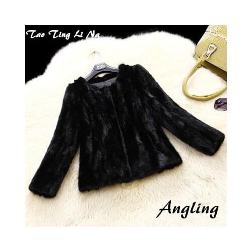 2020 Women Short Autumn and Winter Mink Fur Coat H5