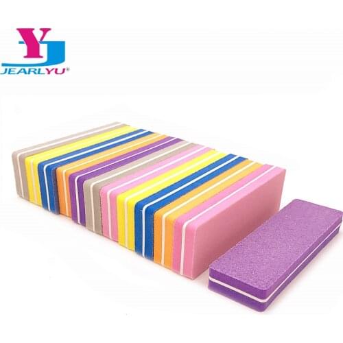 10Pcs Sponge Nail Files Sanding Nail Care Buffing Double Sided Papersand Nail Art Pedicure And Manicure Sanding Grits Tools