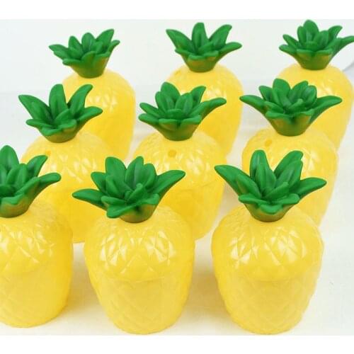 2 Pcs/Set Tropical Hawaiian Pool Party Coconut Pineapple Drinking Cup Straws Decor Wedding Birthday Summer Beach Party Supplies