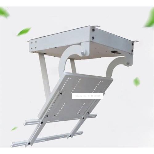 43-55" TV Rotating Mount Hanger TV Ceiling Lift Hanger Electronic Positioning Folding Holder TV Ceiling Bracket 110V/220V 20W