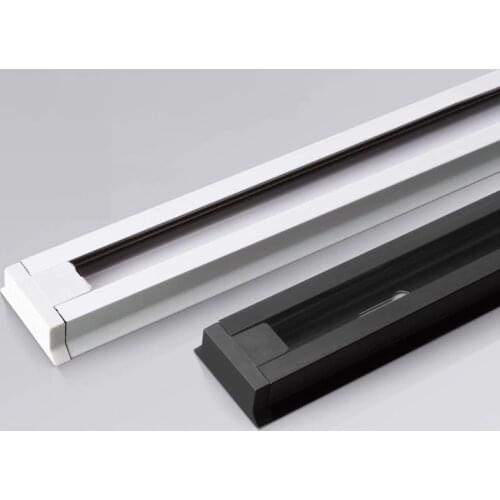 5pcs/lot led Track light rail 50cm PVC white black lead rail connectors rail 2 line bracket accessories