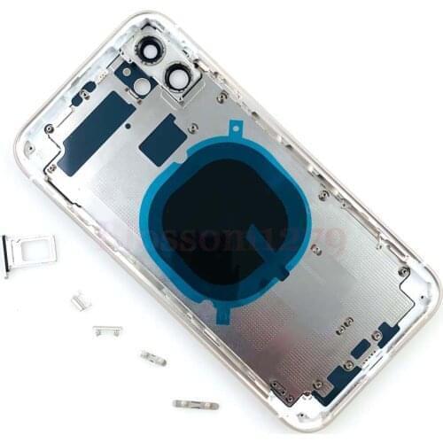 5Pcs Middle Frame Chassis Back Glass Full Housing Assembly Cover Door For iPhone 11/11 Pro/11 Pro Max Replacement