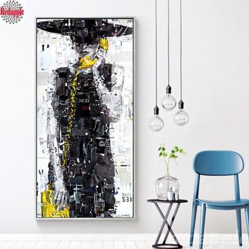 5d mosaic rhinestone embroidery Romantic Painting Abstract Calling Girl for Girls Bedroom Livingroom Noframe diamond paint hobby