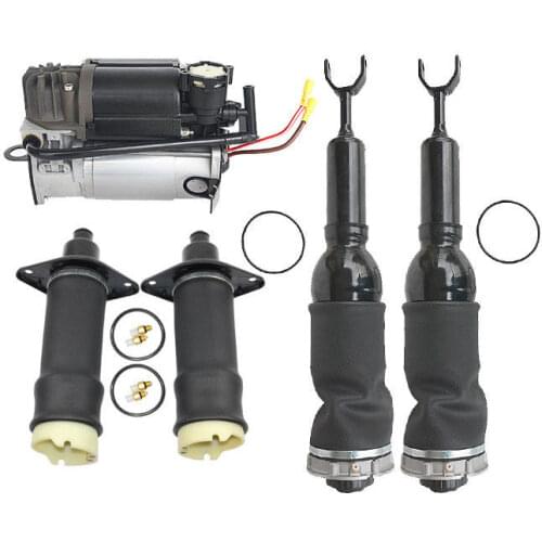 AP01 For Audi A6 C5 Front Air suspension Shocks +Rear air Spring bags + air compressor pump